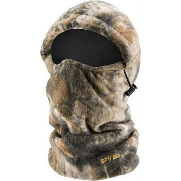 Hot Shot Men's Realtree Edge "Challenger" Camo Fuzzy Fleece Hood - Picture 2 of 7
